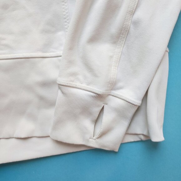 Lululemon light jacket active wear women's size 8 white and off white full zip - Picture 10 of 13